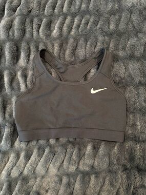 Nike Dri-Fit Sports Bra Black Medium Support Racerback Athletic M